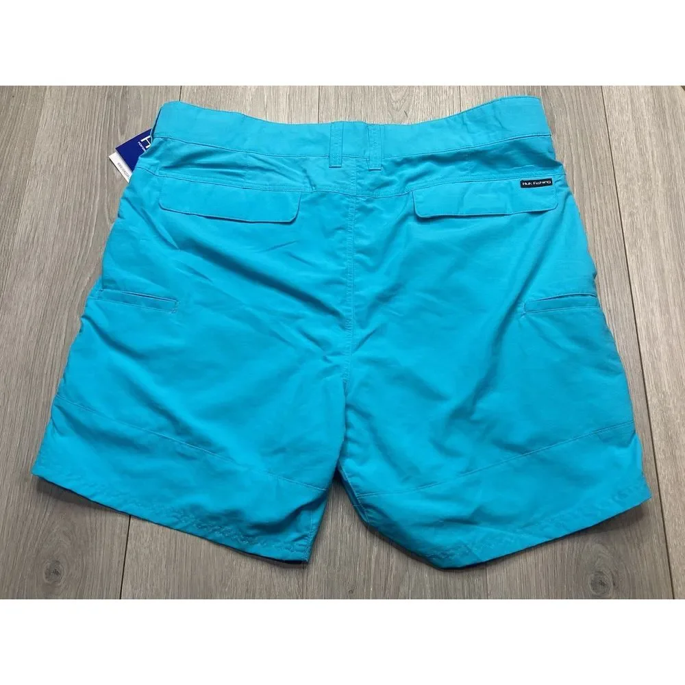 HUK Shorts Men 3XL Julep Blue Rogue 18